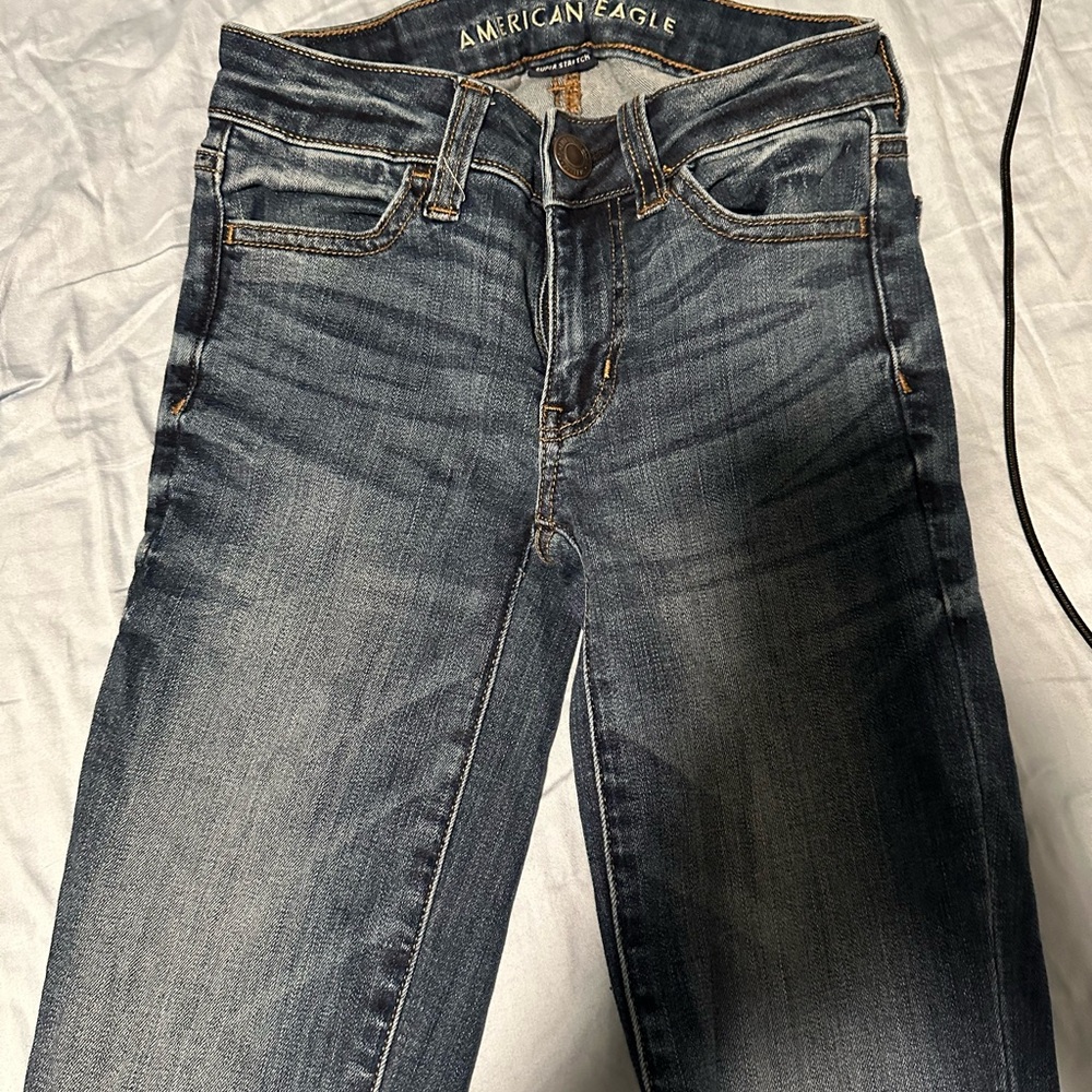 (2/$20) American Eagle Outfitters Women's Blue Jeans